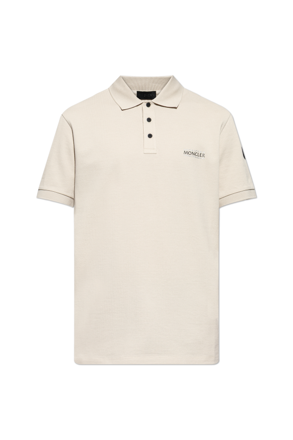 Polo shirt with printed logo od Moncler