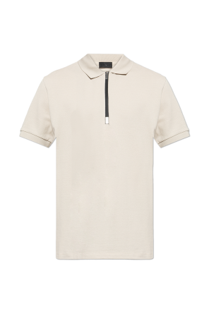 Polo with logo patch