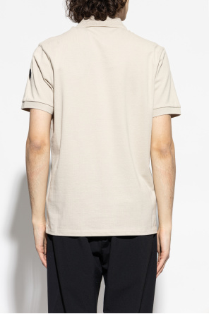Moncler Polo with logo patch