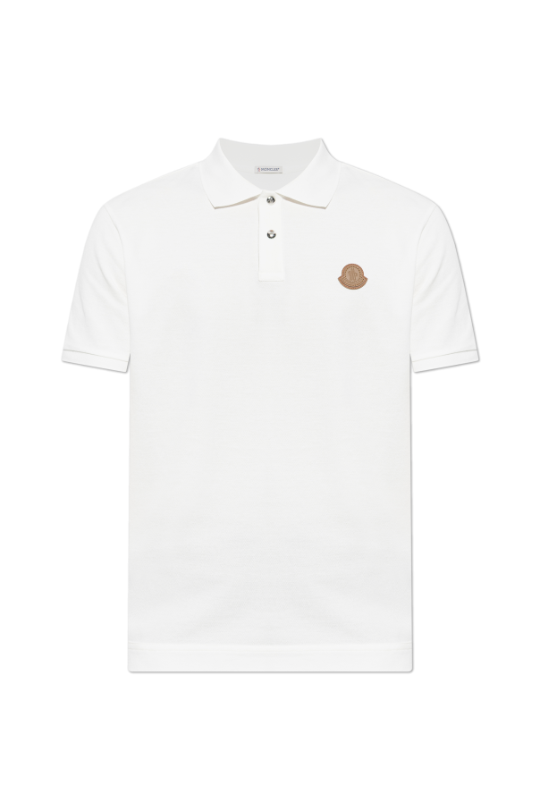 Moncler Polo z naszywką z logo