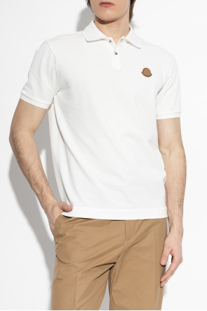 Moncler Polo z naszywką z logo