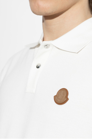 Moncler Polo z naszywką z logo