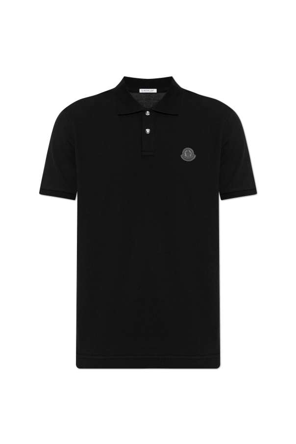 Moncler Polo with logo patch
