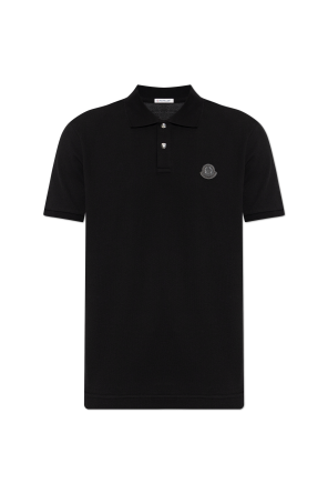 Polo with logo patch