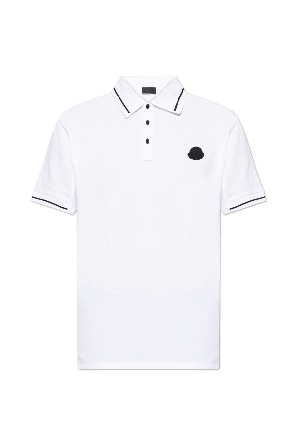 Moncler Polo with logo patch