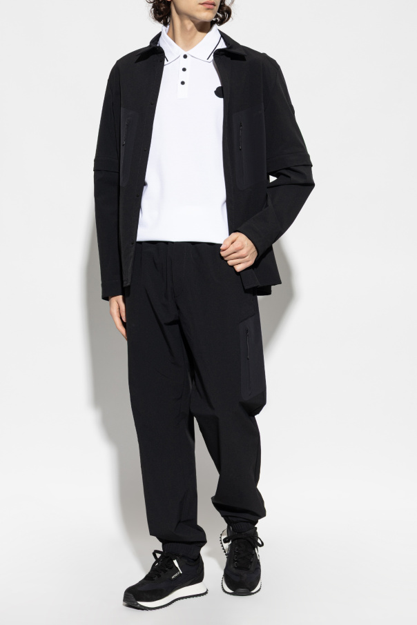 Moncler Polo with logo patch