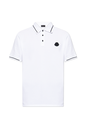 Polo with logo patch