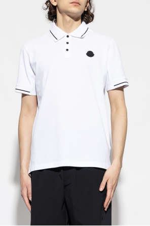 Moncler Polo with logo patch