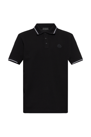 Polo with logo patch