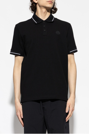 Moncler Polo with logo patch