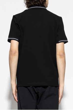 Moncler Polo with logo patch