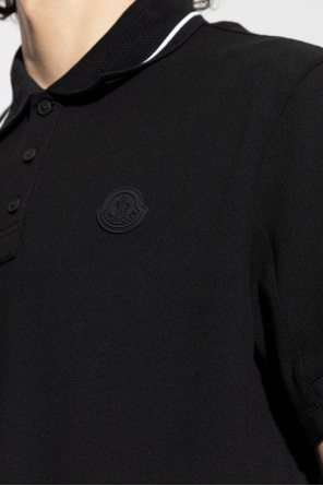 Moncler Polo with logo patch