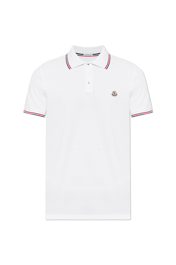 Moncler Polo z naszywką z logo