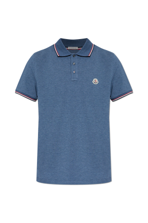 Polo with logo patch