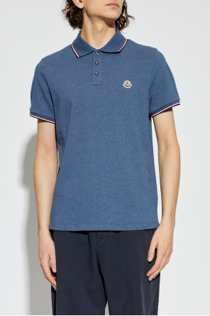 Moncler Polo with logo patch