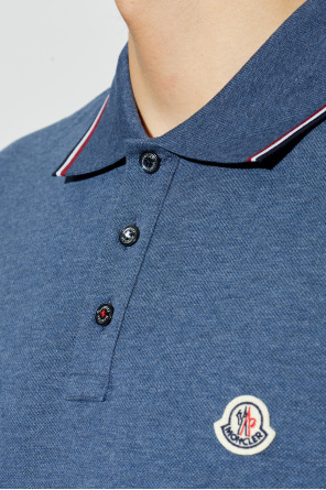 Moncler Polo with logo patch