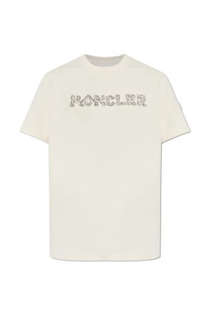 T-shirt com logótipo bordado od Moncler