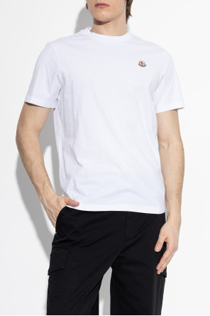 Moncler Three-pack of T-shirts with logo patch