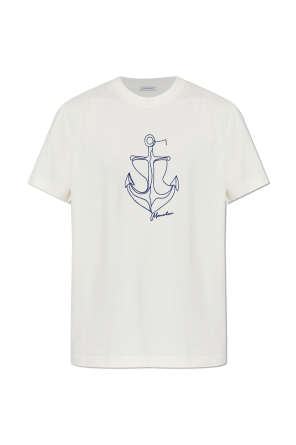 T-shirt with embroidered pattern
