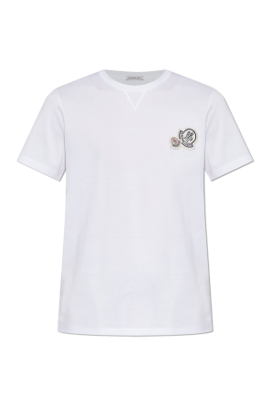 T-shirt with logo patch