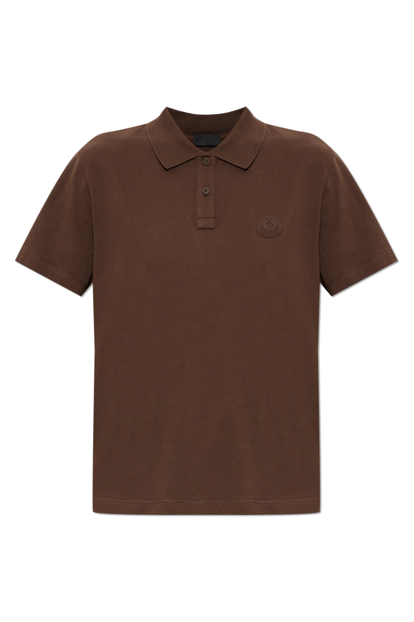 Polo with patch od Moncler