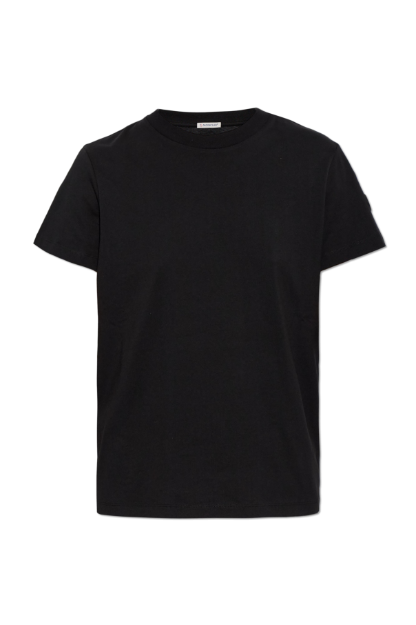 T-shirt with logo on the sleeve od Moncler