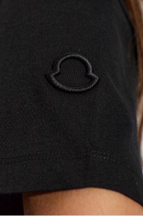 Moncler T-shirt with logo on the sleeve