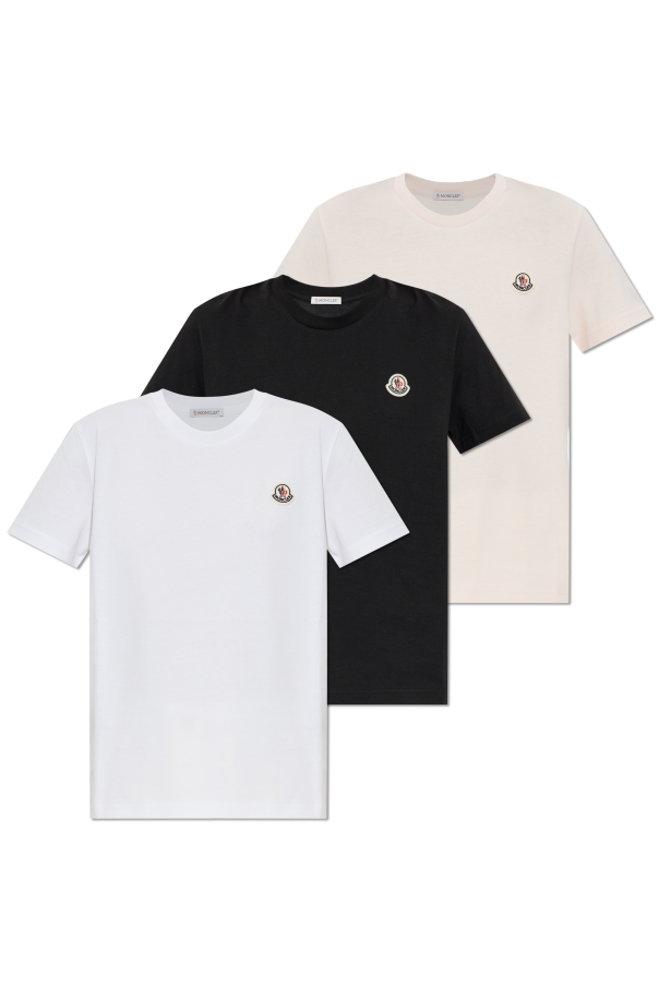 3-pack of t-shirts od Moncler
