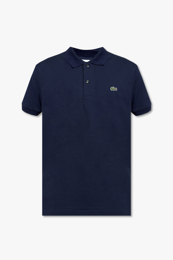 Lacoste Tipped Knitted Petrol Blue Polo Polos Fashion