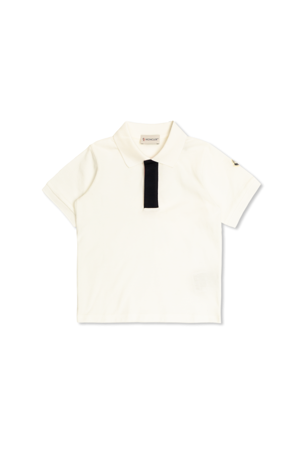 Polo with logo od Moncler Enfant