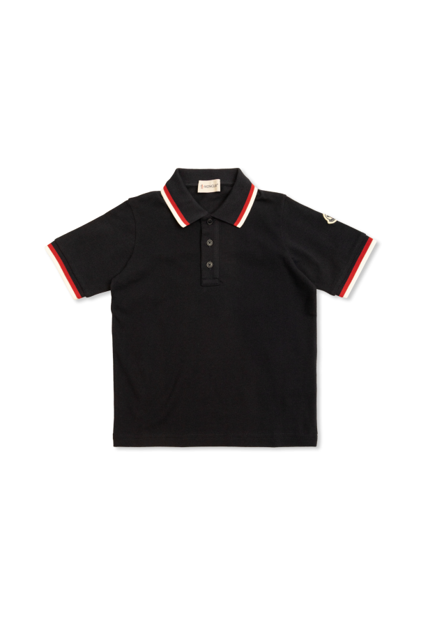 Polo with logo od Moncler Enfant