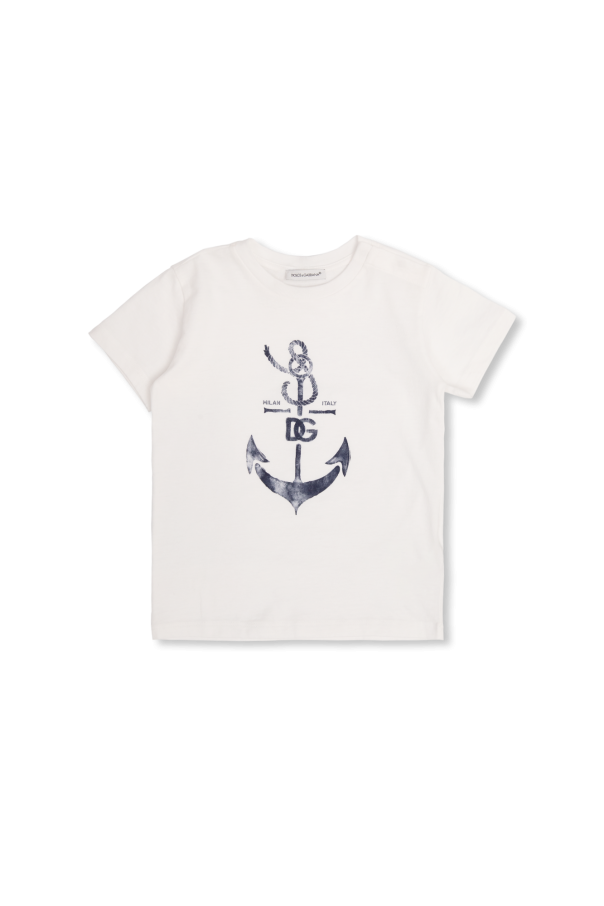 T-shirt with logo od dolce gabbana schal mit polka dots item