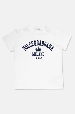 Dolce & Gabbana Trägershirt mit Logo-Print Weiß