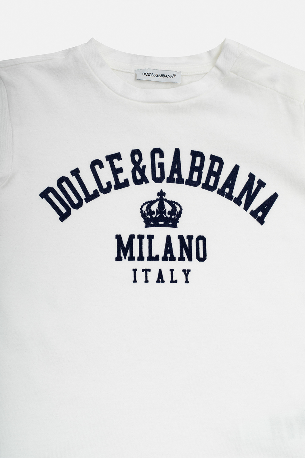 Dolce & Gabbana Kids Dolce & Gabbana Trägershirt mit Logo-Print Weiß