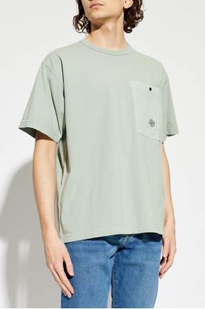 Stone Island T-shirt z kieszenią