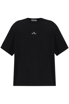 T-shirt with embroidered logo