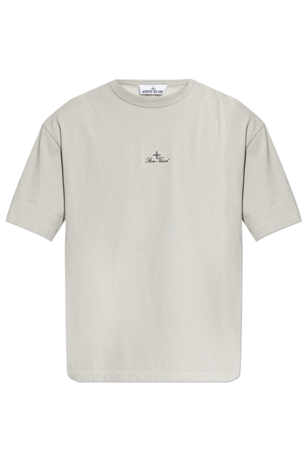 T-shirt with embroidered logo od Stone Island