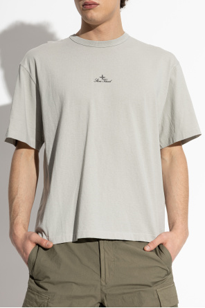 Stone Island T-Shirt mit gesticktem Logo