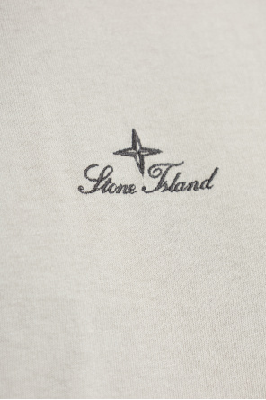 Stone Island T-Shirt mit gesticktem Logo