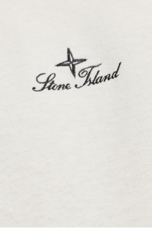 Stone Island T-shirt z wyszytym logo