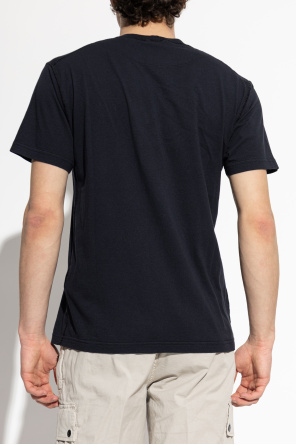 Stone Island T-shirt com aplicação com logótipo