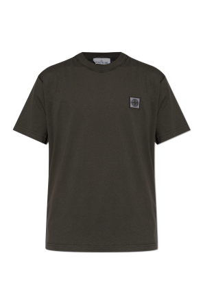 T-shirt with logo patch