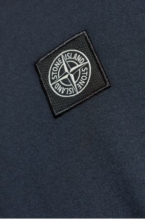 Stone Island T-shirt com aplicação de logótipo