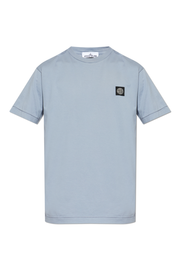 T-shirt with logo patch od Stone Island