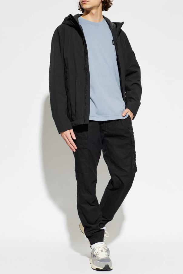 Stone Island T-shirt com insígnia com logótipo