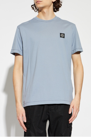 Stone Island T-shirt com insígnia com logótipo