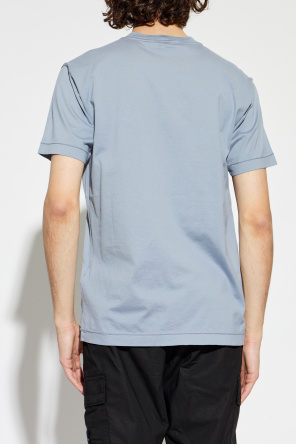 Stone Island T-shirt com insígnia com logótipo