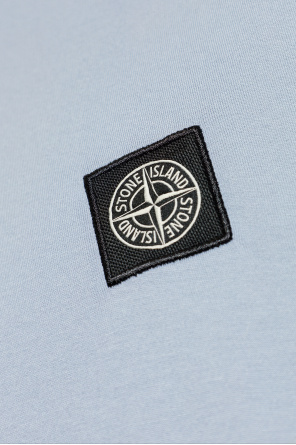 Stone Island T-shirt com insígnia com logótipo