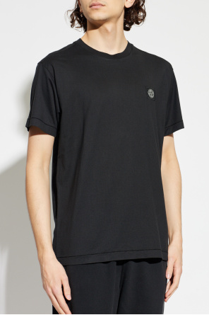 Stone Island T-shirt com aplicação de logótipo