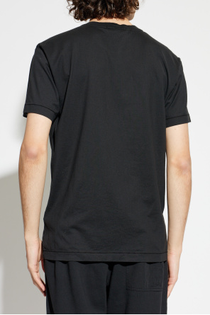 Stone Island T-shirt com aplicação de logótipo